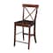 International Concepts X-Back Counter Height Stool, 24" Seat Height, Espresso S581-6132 - alternate 1